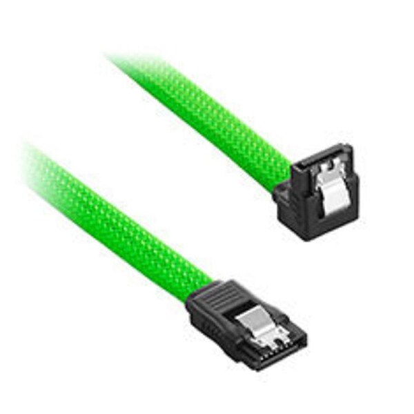 CableMod ModMesh Right Angle SATA 3 Cable 60cm Light Green