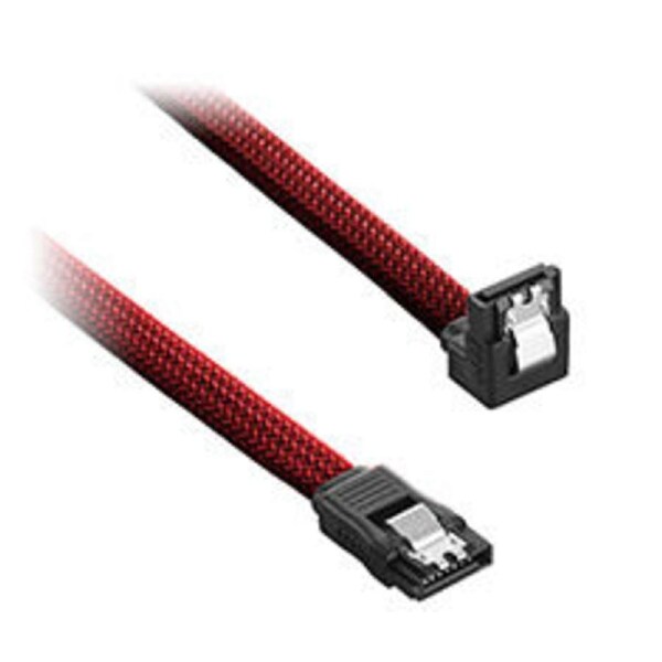 CableMod ModMesh Right Angle SATA 3 Cable 60cm Blood Red