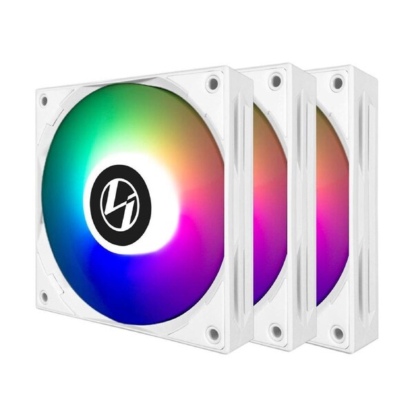 Lian Li ST120 ARGB PWM Fans 120mm White 3 Pack