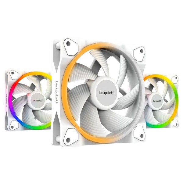 Be Quiet! Light Wings ARGB 120mm PWM Fan 3 Pack White