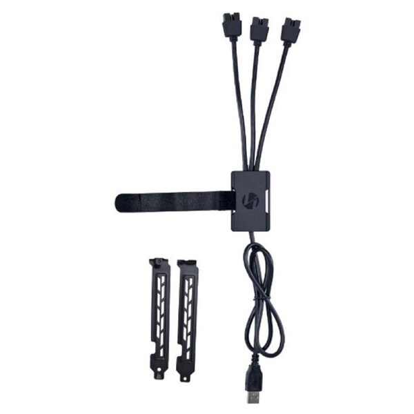 Lian Li USB 2.0 1-to-3 Hub Type A Male Port Black