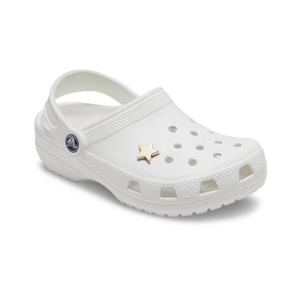 1x Crocs Tiny Gold Simple Star Jibbitz Charm - 100% Authentic