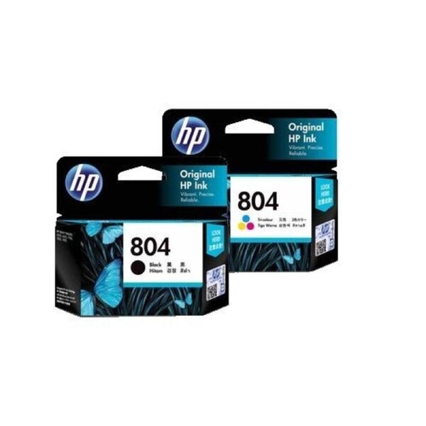 HP No 804 Black / Colour Inkjet Cartridges - Twin Pack