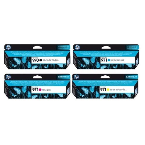 HP No 970/971 BK, C, M, Y Set of 4 Inkjet Cartridges