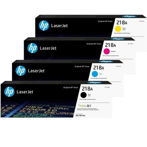 HP 218A / W2180A BK, C, M, Y Set of 4 Colour Laser Toners