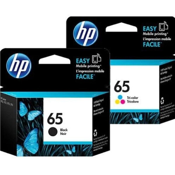 HP No 65 Black / Colour Inkjet Cartridges - Twin Pack