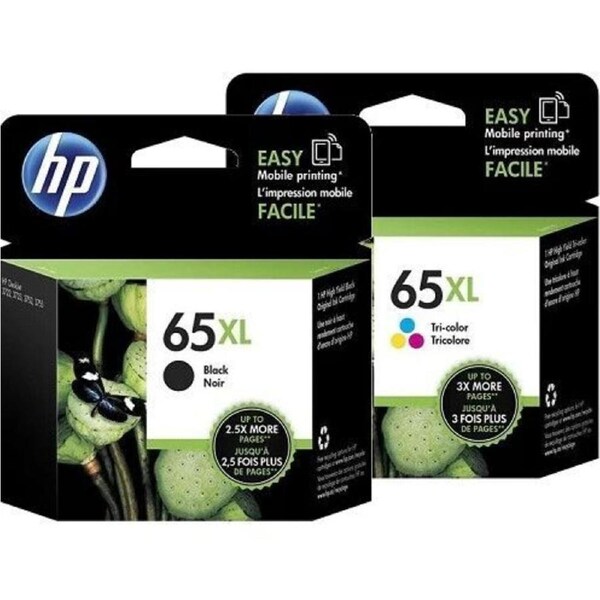 HP No 65XL Black / Colour Inkjet Cartridges - Twin Pack