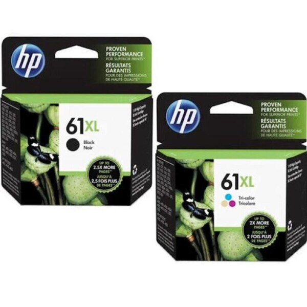 HP No 61XL Black / Colour Inkjet Cartridges - Twin Pack