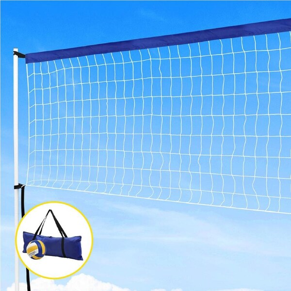 Everfit 6M Portable Volleyball Net Set Adjustable Height Multi-Sport Net with Ball and Bag