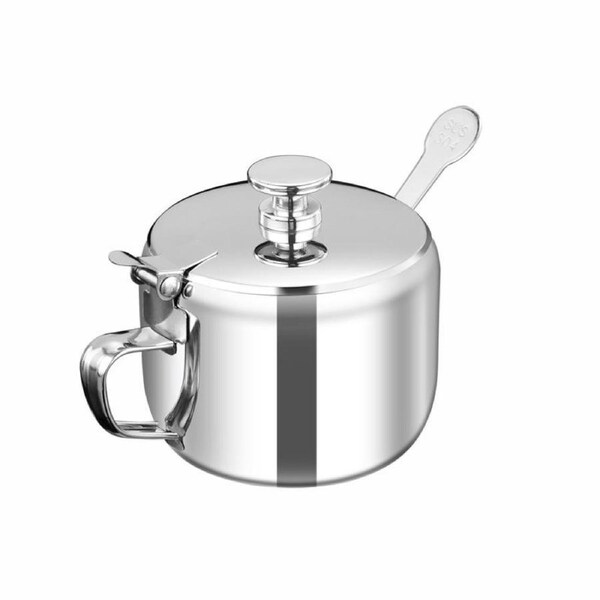 Stainless Steel Seasoning Jar With Lid Sugar Shaker Restaurant Chili Jar Seasoning Storage Kitchen Storage Storage Jar