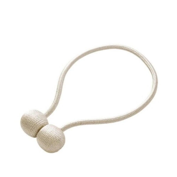 2pcs Magnetic Ball Curtain Tiebacks Hooks Beige