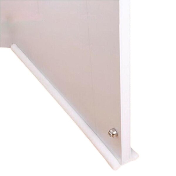 Double Sided Door Snake Draft Stopper Seal White 1pc
