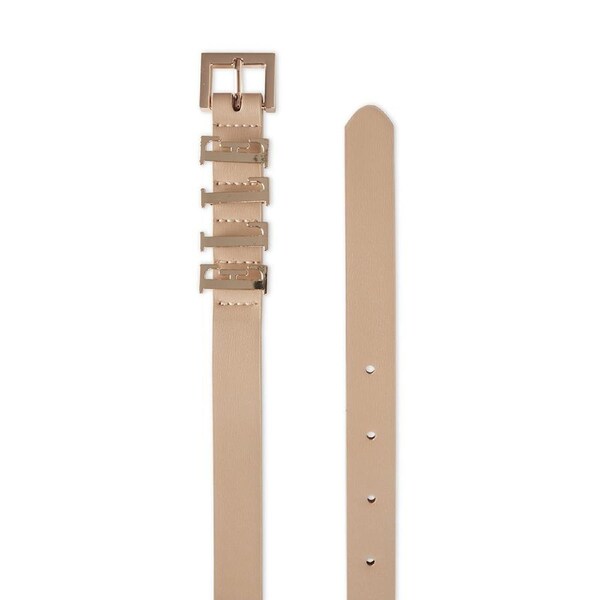 Elle Women's/Ladie's Jolie Branded Keeper Slim Chic Fashion Belt Putty S