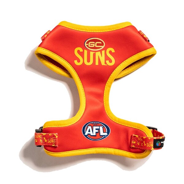 AFL Gold Coast Suns Pet Dog No Pull Breathable Harness Adjustable Vest M