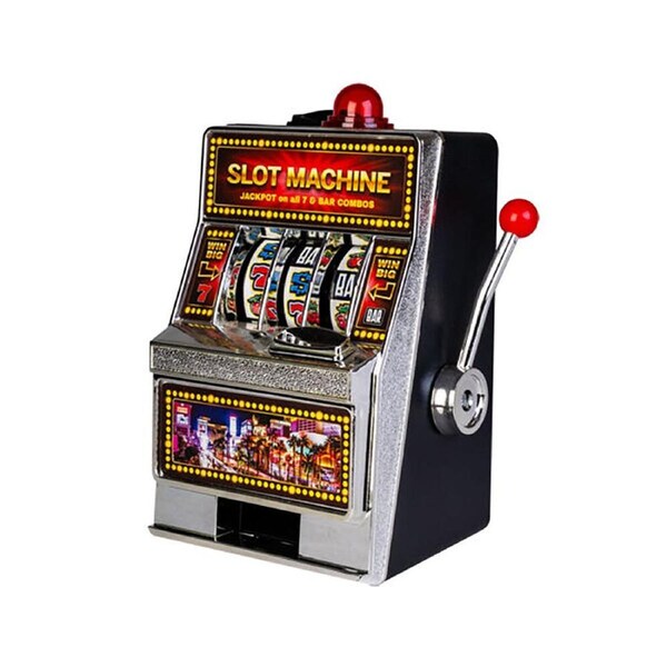 MDI Slot Machine w/ Shot Glasses Tabletop Drinking Fun Party Game 14x25.4cm