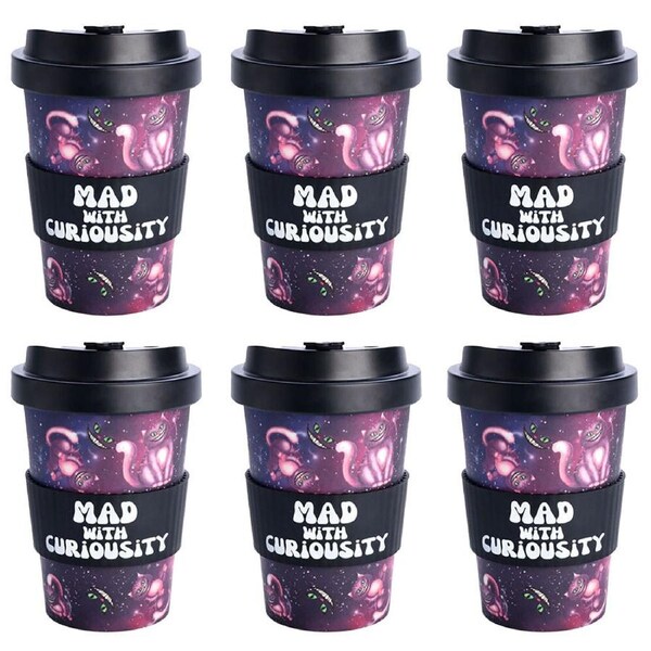 6PK Mad Cat Eco-To-Go Bamboo 470ml Reusable Travel Coffee Cup 6.5x14.5cm Mad Cat
