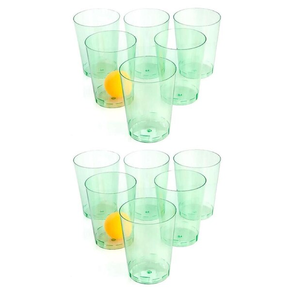 2PK MDI Gin Pong Set Portable/Reusable Drinking Cup Alcohol Party Table Game