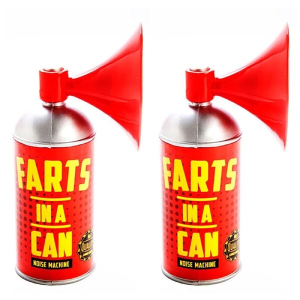 2PK MDI Farts In A Can Novelty Funny Noise Gadget Party Prank Toy 7x15cm Red 6y+