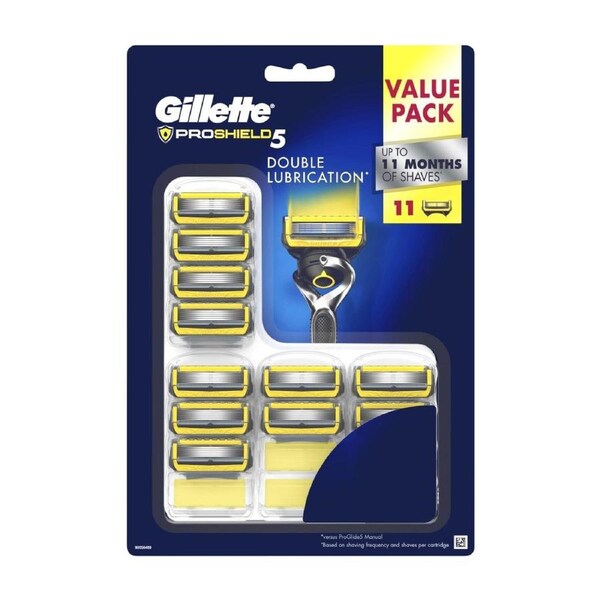Gillette Fusion5 Proshield 5 Value Pack Blades 11 Pack