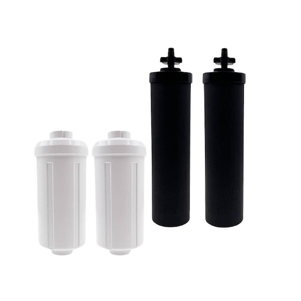 Orku Block Carbon + Fluoride Filter Pack - Replacement for Berkey Gravity System