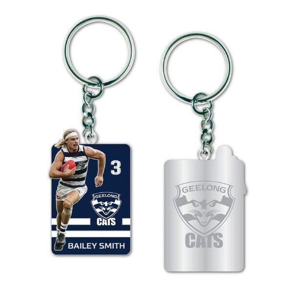 Geelong Cats Bailey Smith Metal Keyring