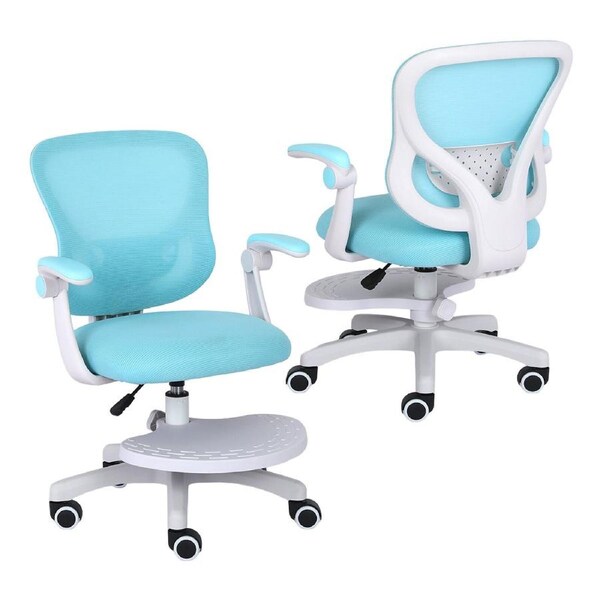 Kids Desk Chair - Children Office Study Seat with Footrest CILO - Blue