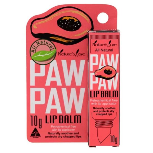 Natures Care Paw Paw Lip Balm 10g.