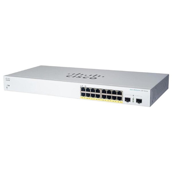 Cisco Business CBS220-16T-2G Smart Switch 16 Port GE 2x1G SFP