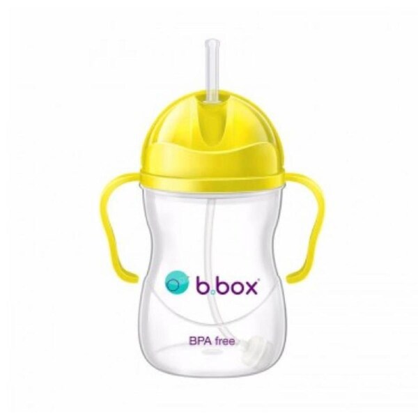 B-box Sippy Cup with Weighted Straw 360 degree (Lemon Yellow )240ML (Copy)