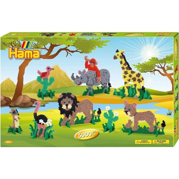 Hama - Safari Hama Beads Giant Gift Box 5000 Beads
