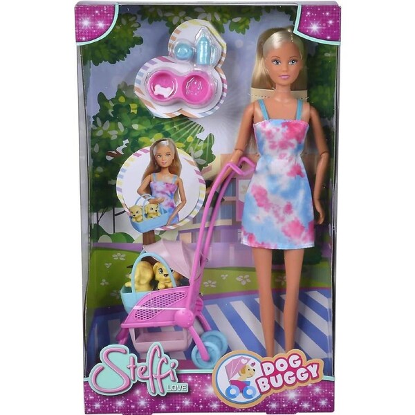Steffi Love - Dog Buggy Playset with Doll