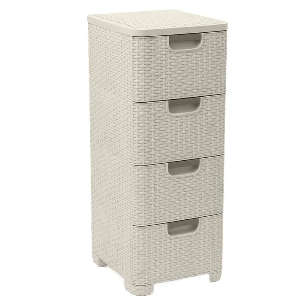 Curver Style Storage 4 Drawer Set - White (14L)