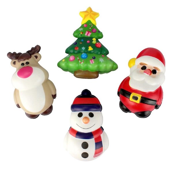 Christmas Squishy Toys (Pack of 4)