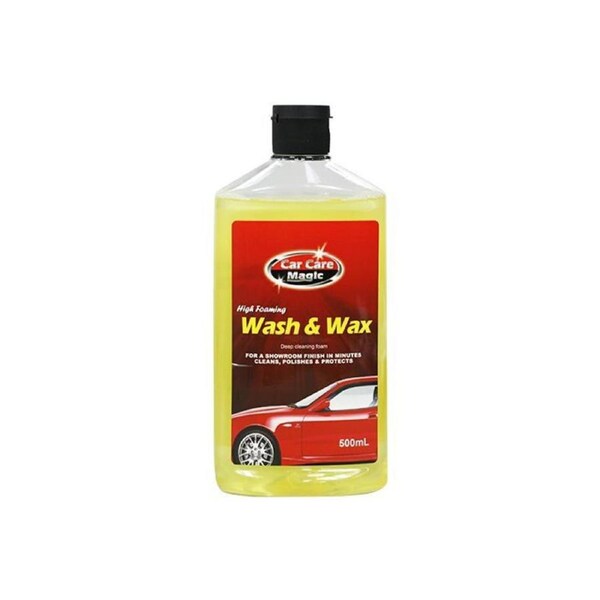 3xHigh Foaming Wash & Wax 500ml (PE Bottle) Deep Cleaning Foam (Cleans, Polishes & Protects)