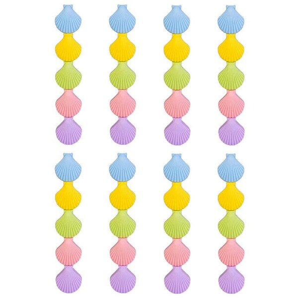 8PK Aquaworld Stackable Highlighters Writing Stationery Marker Seashells Assort