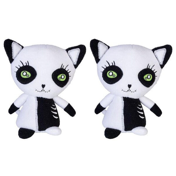 2PK Gus Fink Studio Plush Stitch Kids Stuffed Toy 150x320mm White 0+ Kitty Zippy