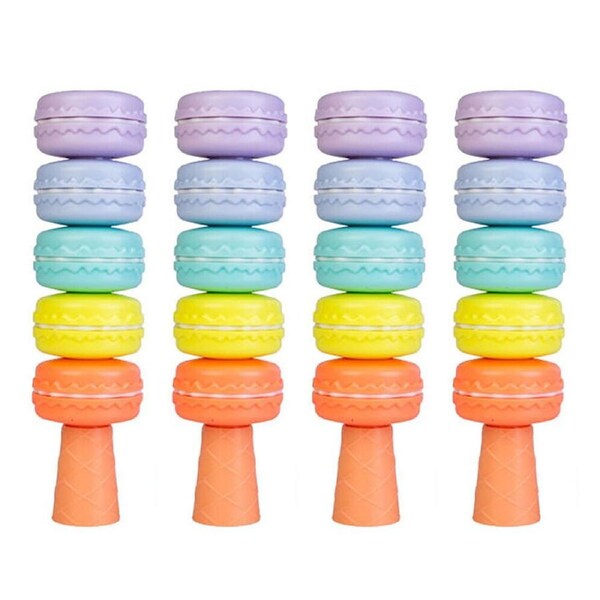 4PK MDI Stackable Highlighters Writing Stationery Marker Macaroons Assorted