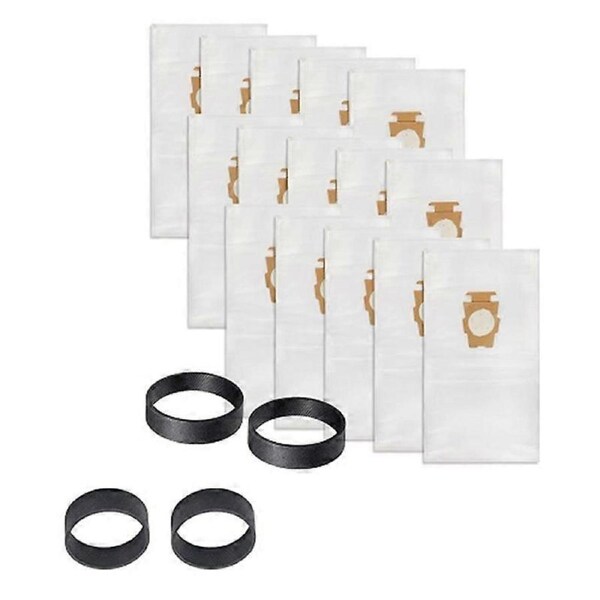 JOYBUY 15Pack 204814 Vacuum Cleaner Bags for Vacuum Bags 205811 Style F,204811,204814,for All Generation G+4Belts