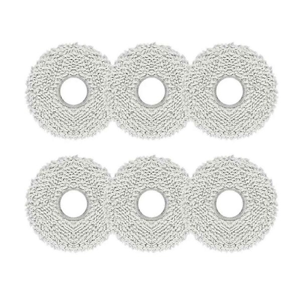 JOYBUY 6PCS Washable Mop Cloth for M30 Pro / C107 Robot Vacuum Cleaner Mop Rag Replacement Accessories Par