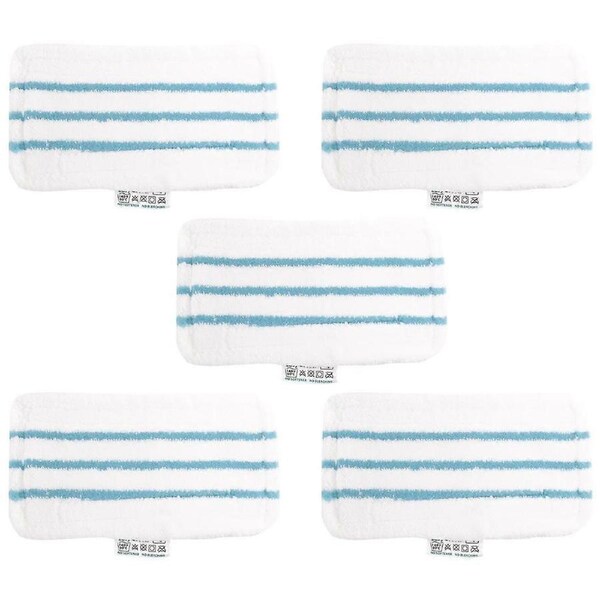 JOYBUY Pack of 5 Washable Microfiber Pads for Black&Decker Steam mop Replacement cover compatible with FSM1616, FSM1630
