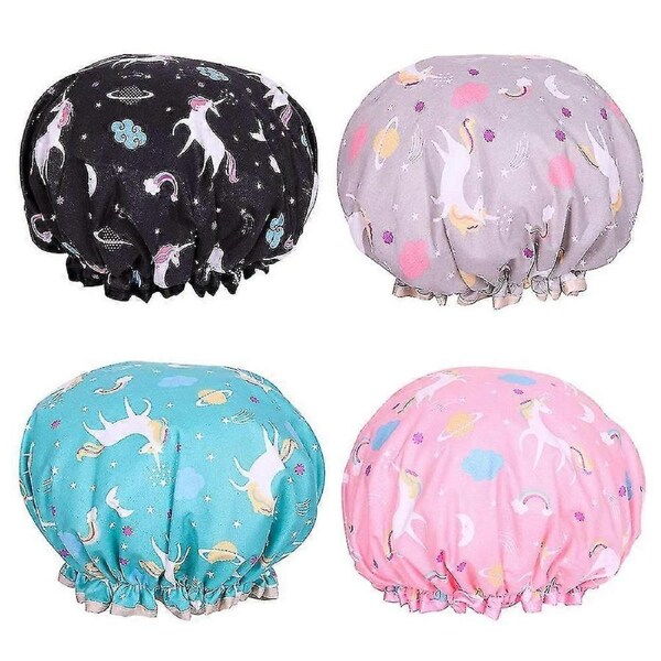 New- Shower Cap Microfiber Bath Cap - Shower Bonnet Designed For Women And Girls