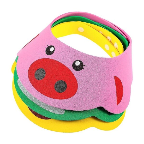 Newborn Girl Hats Adjustable Shower Cap Shower Bathing Cap Baby Bath Shower Head-FCY