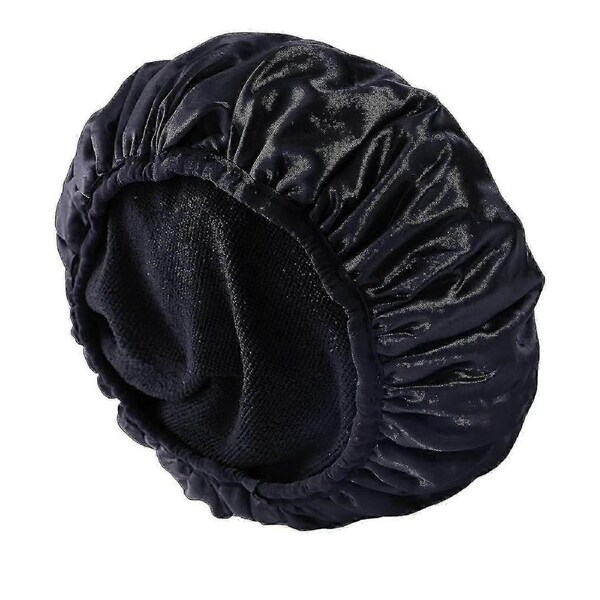 Terry Lined Shower Caps, Triple Layer Large Shower Cap for Women, Reusable Shower Caps Suitable for Long Thick Hair, Waterproof Washable Sof