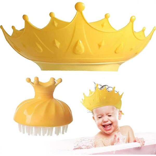 Baby Shower Hat Baby Shower Cap Adjustable Visor Bathing Caps with Shampoo Child Shower Cap Protect Children's Eyes and Ears