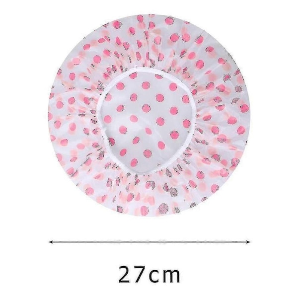 3 Pack Shower Caps For Women, Waterproof Shower Caps Reusable Shower Hats Elastic Hair Bath Caps For Ladies Spa Salon