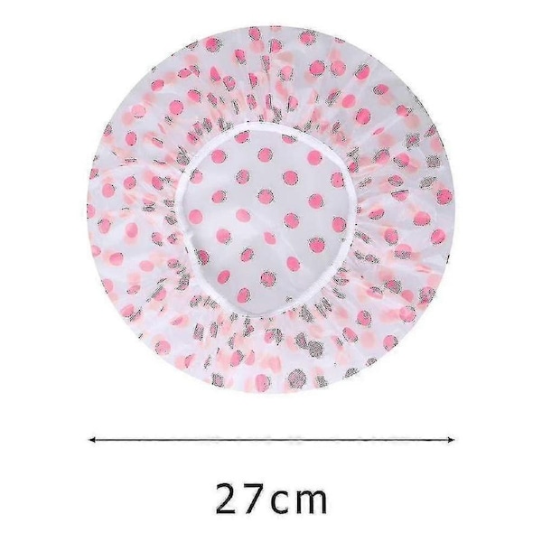 3 Pack Shower Caps For Women, Waterproof Shower Caps Reusable Shower Hats Elastic Hair Bath Caps For Ladies Spa Salon