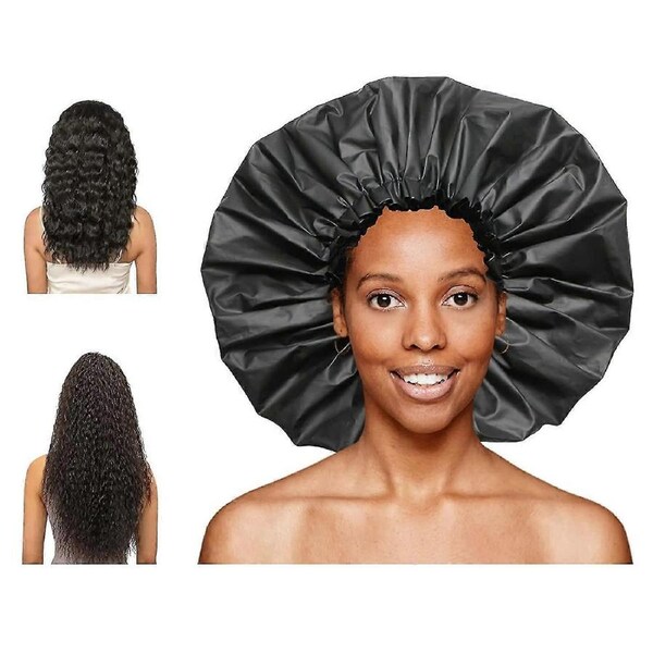 New Extra Large Shower Cap, Jumbo Adjustable & Reusable Shower Cap For Dreadlocks
