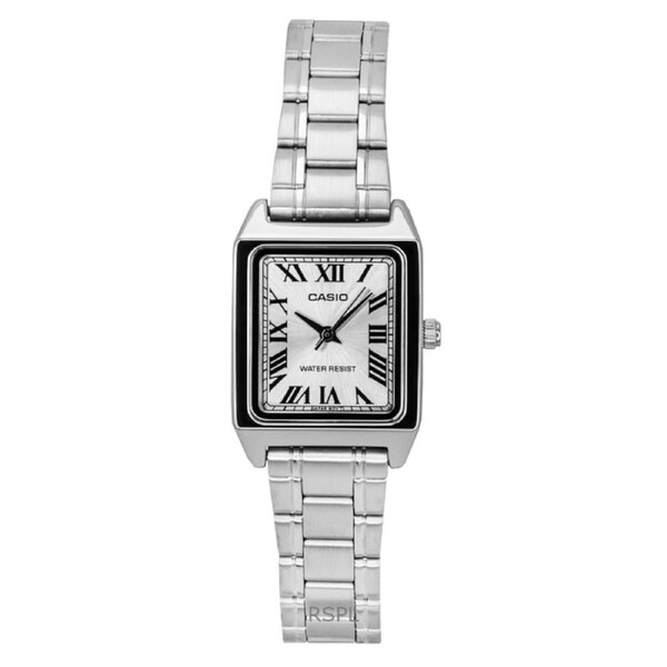 Casio Quartz LTP-V007D-7B Ladies Watch Analog Stainless Steel Silver Dial