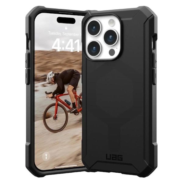 Urban Armor Gear Essential Armor MagSafe Case (Suits iPhone 16 Pro) - Black