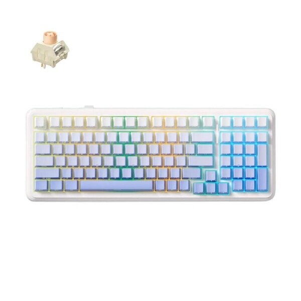 MCHOSE K99 V2 98% Hot-Swap Wireless Mechanical Glacier Gradient Keyboard - Icy Creamsicle Switch [KBMCK99V26]
